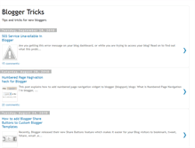 Tablet Screenshot of bloggertricks.com